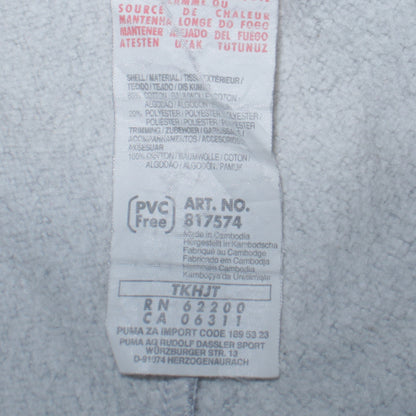 Puma Men's Grey L Sweatpants Joggers Elastic Waist Soft Cotton Blend