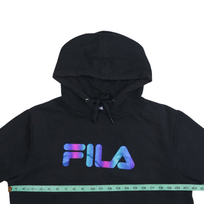 Fila Men's Black Pullover Hoodie XL Logo Graphic Sportswear