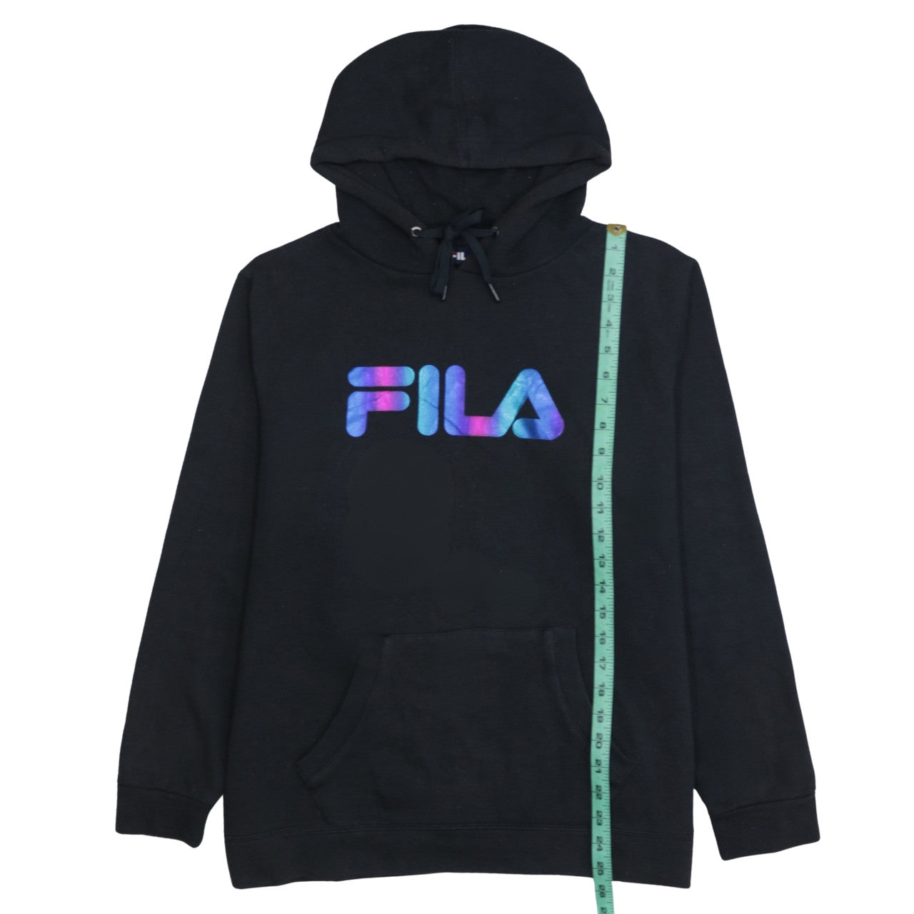 Fila Men's Black Pullover Hoodie XL Logo Graphic Sportswear