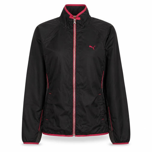 Puma Women's Black Lightweight Windbreaker Jacket Size L