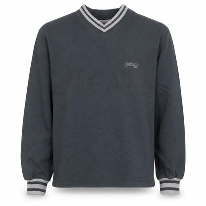 Schott NYC Men's Blue V-Neck Cotton Pullover Sweatshirt M