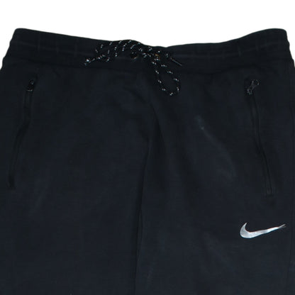Nike Men Black Fleece Jogger Trousers M Regular Fit Sportswear