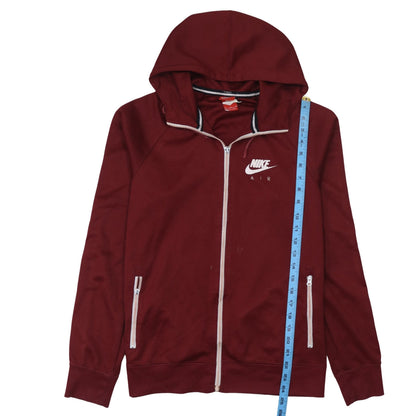 Nike Air Men's Red Full Zip Hoodie Size M Sportswear