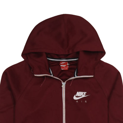 Nike Air Men's Red Full Zip Hoodie Size M Sportswear