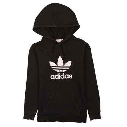 Adidas Men's Black Pullover Hoodie XS Logo Fleece Sweatshirt
