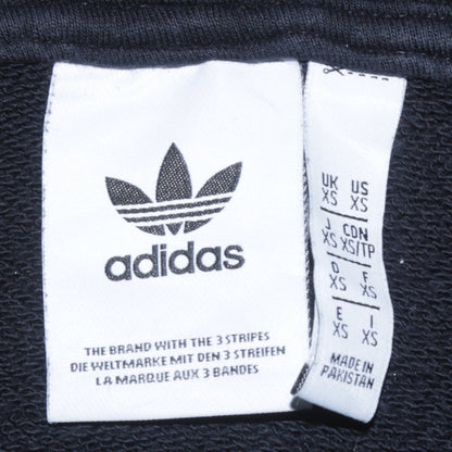 Adidas Men's Black Pullover Hoodie XS Logo Fleece Sweatshirt
