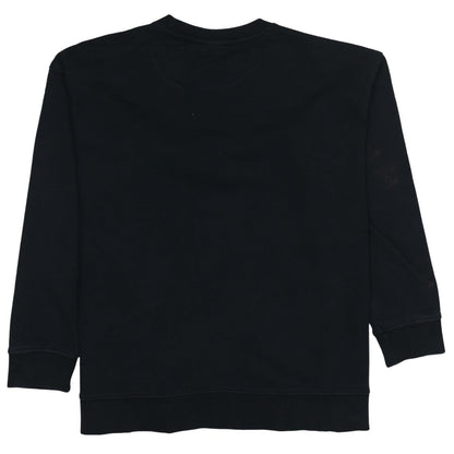 Adidas Womens Black 2XL Crew Neck Logo Pullover Sweatshirt