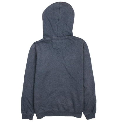 Quiksilver Men Grey Pullover Hoodie Small Graphic Logo