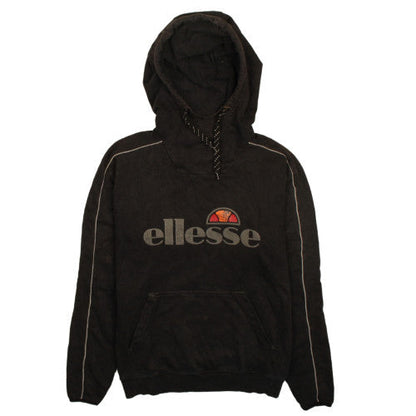 Ellesse Womens Black UK 12 Pullover Hoodie Sweatshirt