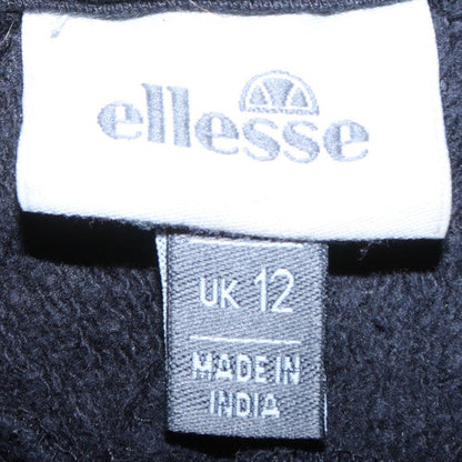 Ellesse Womens Black UK 12 Pullover Hoodie Sweatshirt