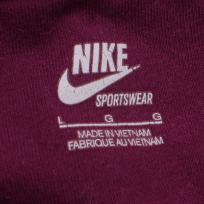 Nike Women's Purple Track Jacket L Full Zip Sportswear