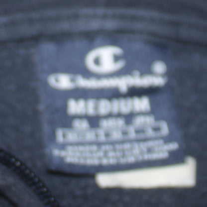 Champion Men's Blue 1/2 Zip Fleece Hoodie Medium