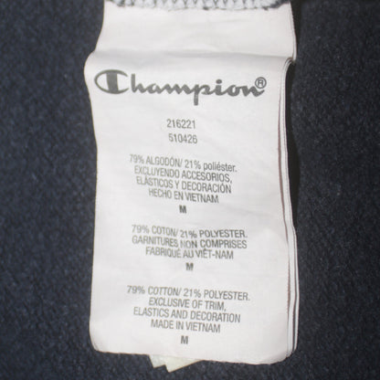Champion Men's Blue 1/2 Zip Fleece Hoodie Medium