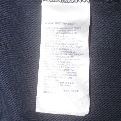 Tommy Hilfiger Men's Blue Collared Long Sleeve Vintage Fit Sweatshirt M
