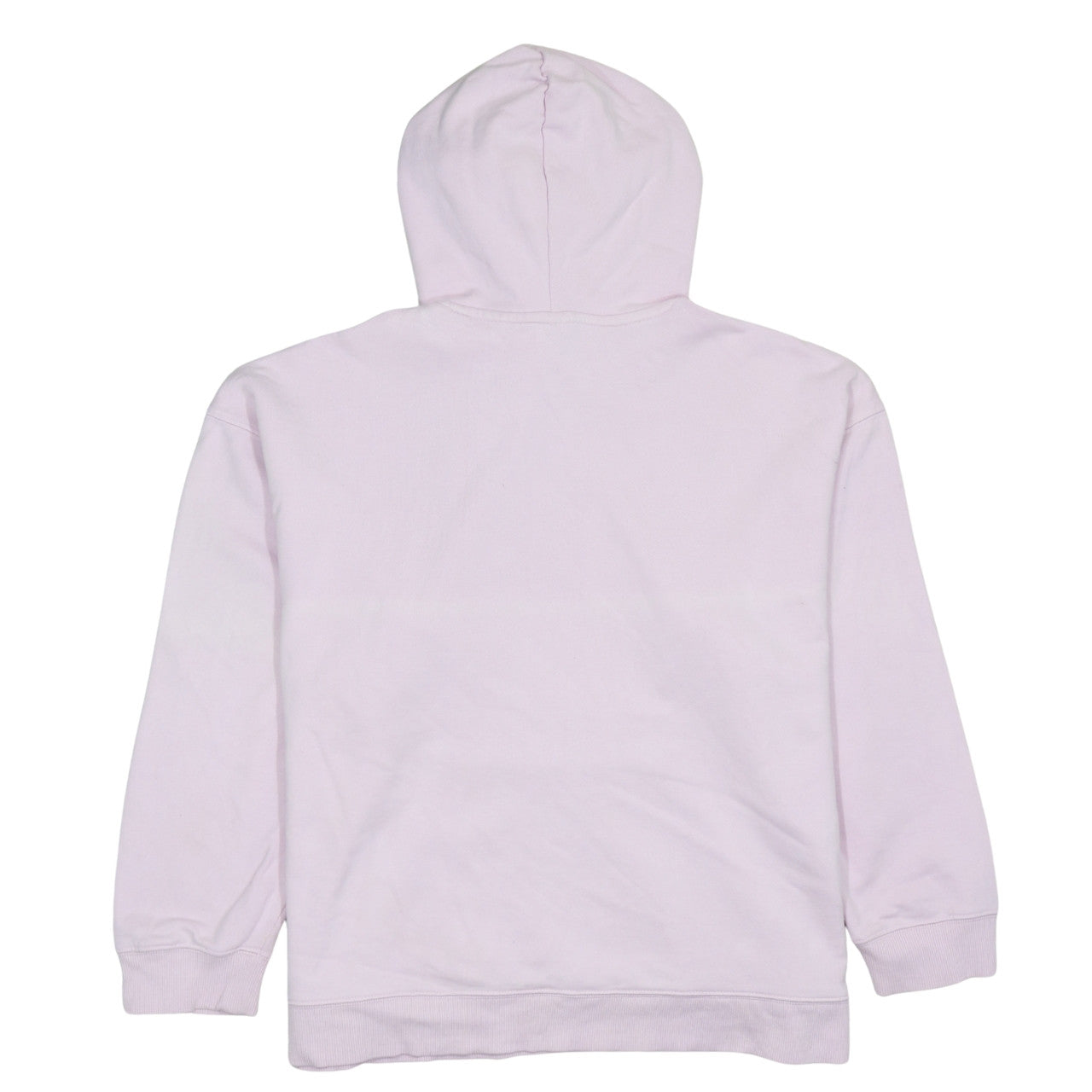 Adidas Women Pink Pullover Hoodie L 16-18 Hooded Logo Sweatshirt