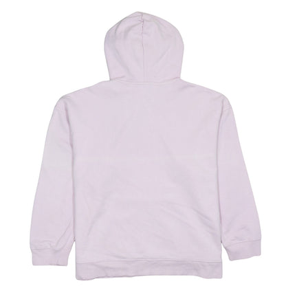 Adidas Women Pink Pullover Hoodie L 16-18 Hooded Logo Sweatshirt