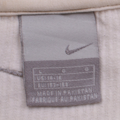 Nike Womens Beige V-Neck Pullover Sweatshirt Size L