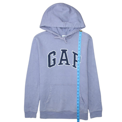 Gap Men Purple Hoodie Small Pullover Cotton Blend Logo Style