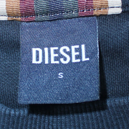Diesel Men's Blue Embroidered Logo Sweatshirt Size S