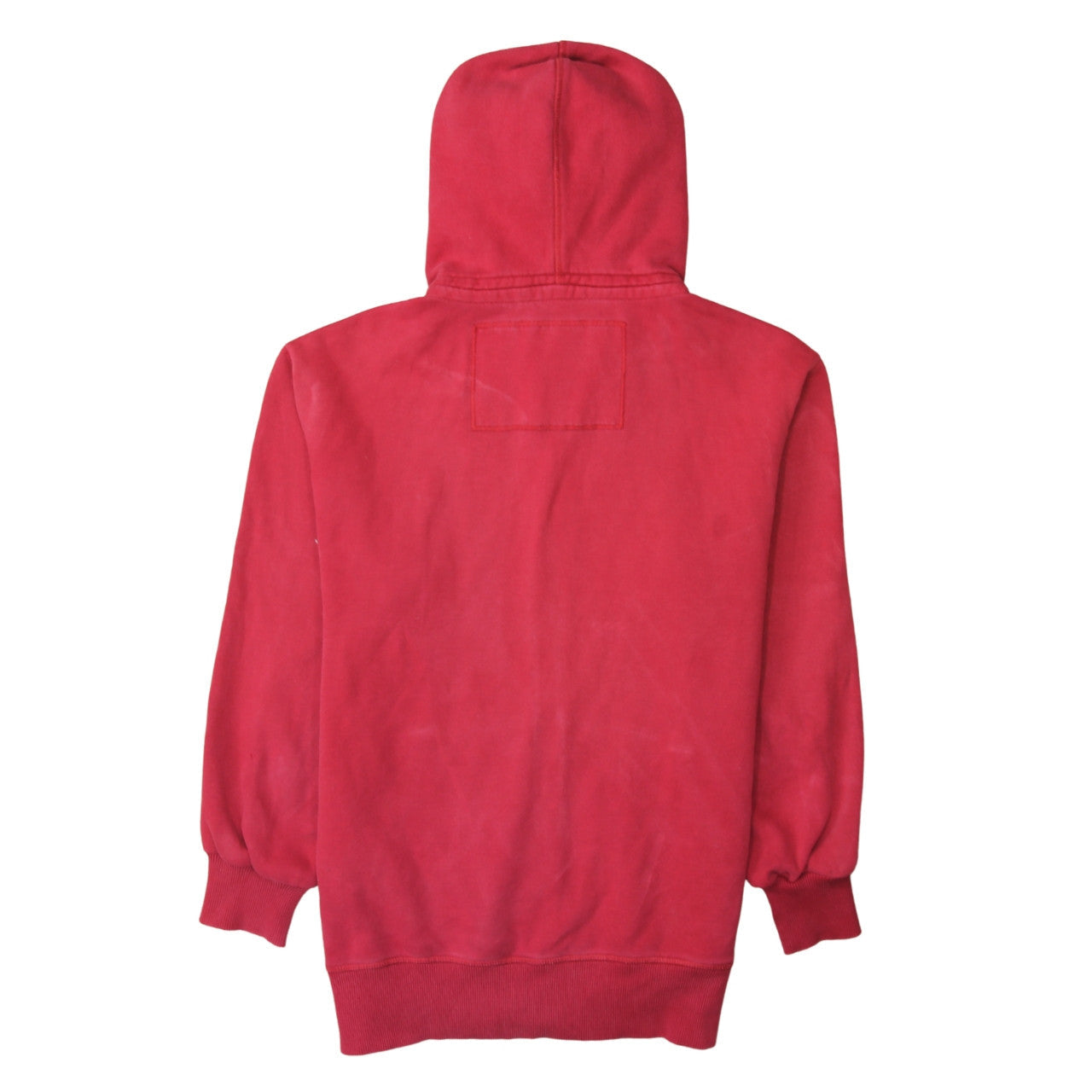 Superdry Mens Red Full Zip Hoodie XL Cotton Blend Casual