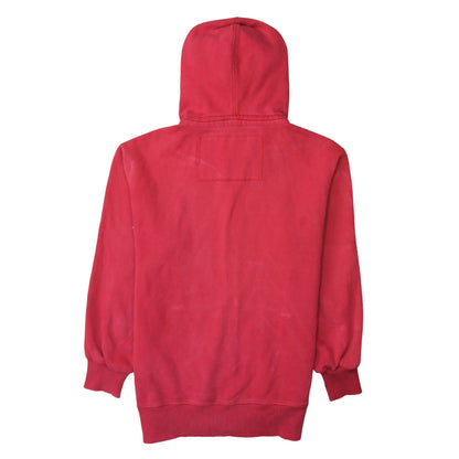 Superdry Mens Red Full Zip Hoodie XL Cotton Blend Casual