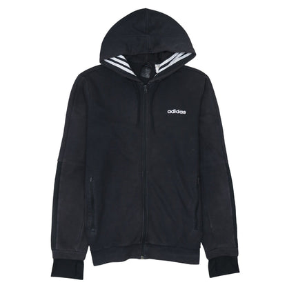 Adidas Men’s Black Full Zip Hoodie Size M Sportswear