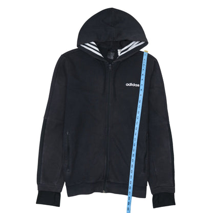 Adidas Men’s Black Full Zip Hoodie Size M Sportswear