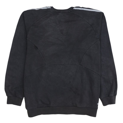 Adidas Mens Black Crew Neck Pullover Sweatshirt Size L