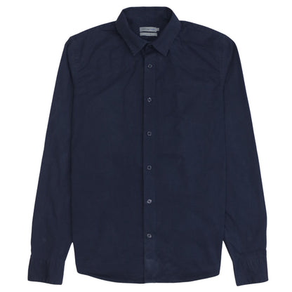 Calvin Klein Jeans Men's Blue Slim Fit Long Sleeve Cotton Shirt S