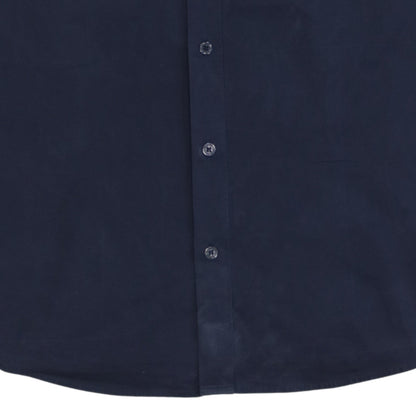 Calvin Klein Jeans Men's Blue Slim Fit Long Sleeve Cotton Shirt S