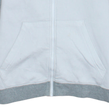 Nike Boys Grey Full Zip Logo Hoodie XL Colourblock Fleece Sweatshirt