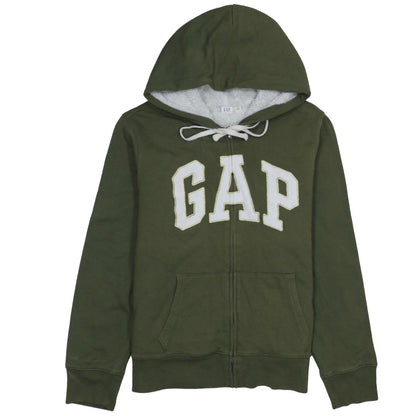 GAP Women Green Hooded Full Zip Sherpa Lined Hoodie XL