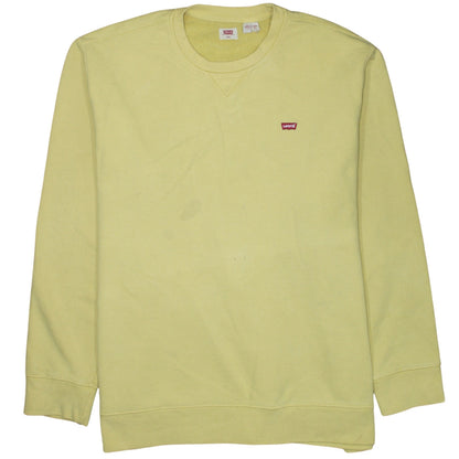 Levi's Men's Yellow 2XL Crew Neck Pullover Sweatshirt