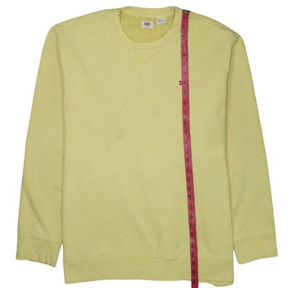 Levi's Men's Yellow 2XL Crew Neck Pullover Sweatshirt