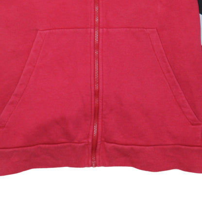 Nike Air Men's Red Full Zip Hoodie Size L Sports Fleece Sweatshirt