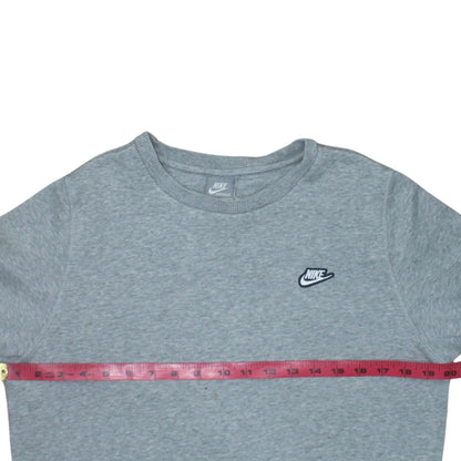 Nike Men's Grey Crew Neck Pullover Sweatshirt Size S