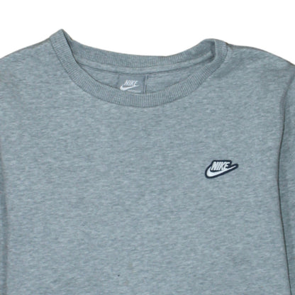 Nike Men's Grey Crew Neck Pullover Sweatshirt Size S