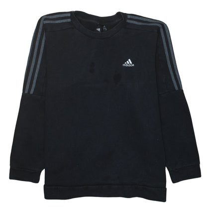 Adidas Men's Black XL Pullover Sweatshirt Crew Neck Fleece Sports Top