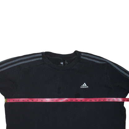 Adidas Men's Black XL Pullover Sweatshirt Crew Neck Fleece Sports Top