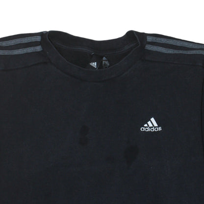 Adidas Men's Black XL Pullover Sweatshirt Crew Neck Fleece Sports Top