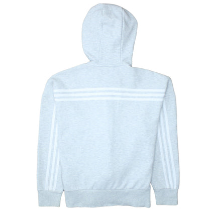 Adidas Women’s Grey Full Zip Hoodie Small Sportswear