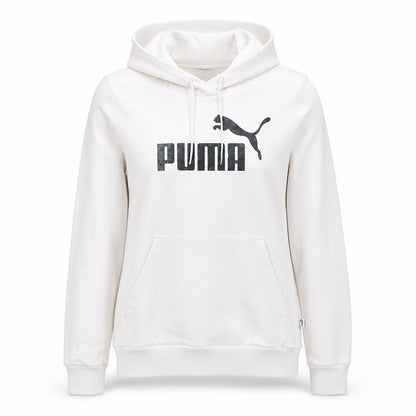 Puma Womens White Hoodie Size 10 Pullover Logo Design