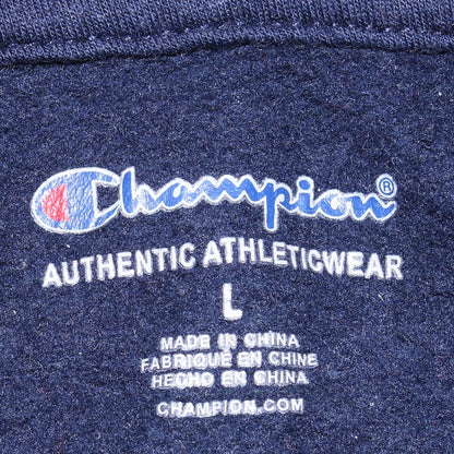 Champion Womens Navy Red Colourblock Hoodie Size L Pullover Casual