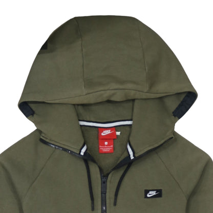 Nike Men's Green 1/2 Zip Hoodie Size S Regular Fit Fleece