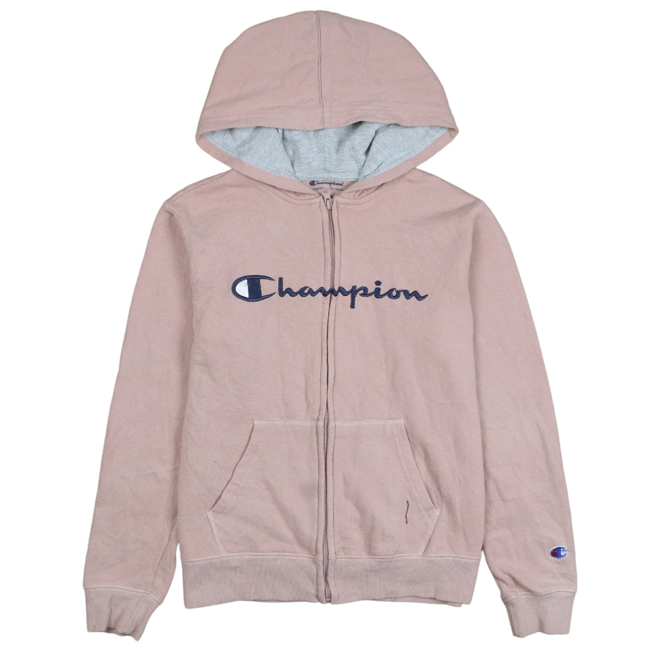 Champion Women Pink Full Zip Hoodie L Authentic Athleticwear