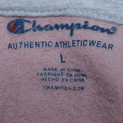Champion Women Pink Full Zip Hoodie L Authentic Athleticwear