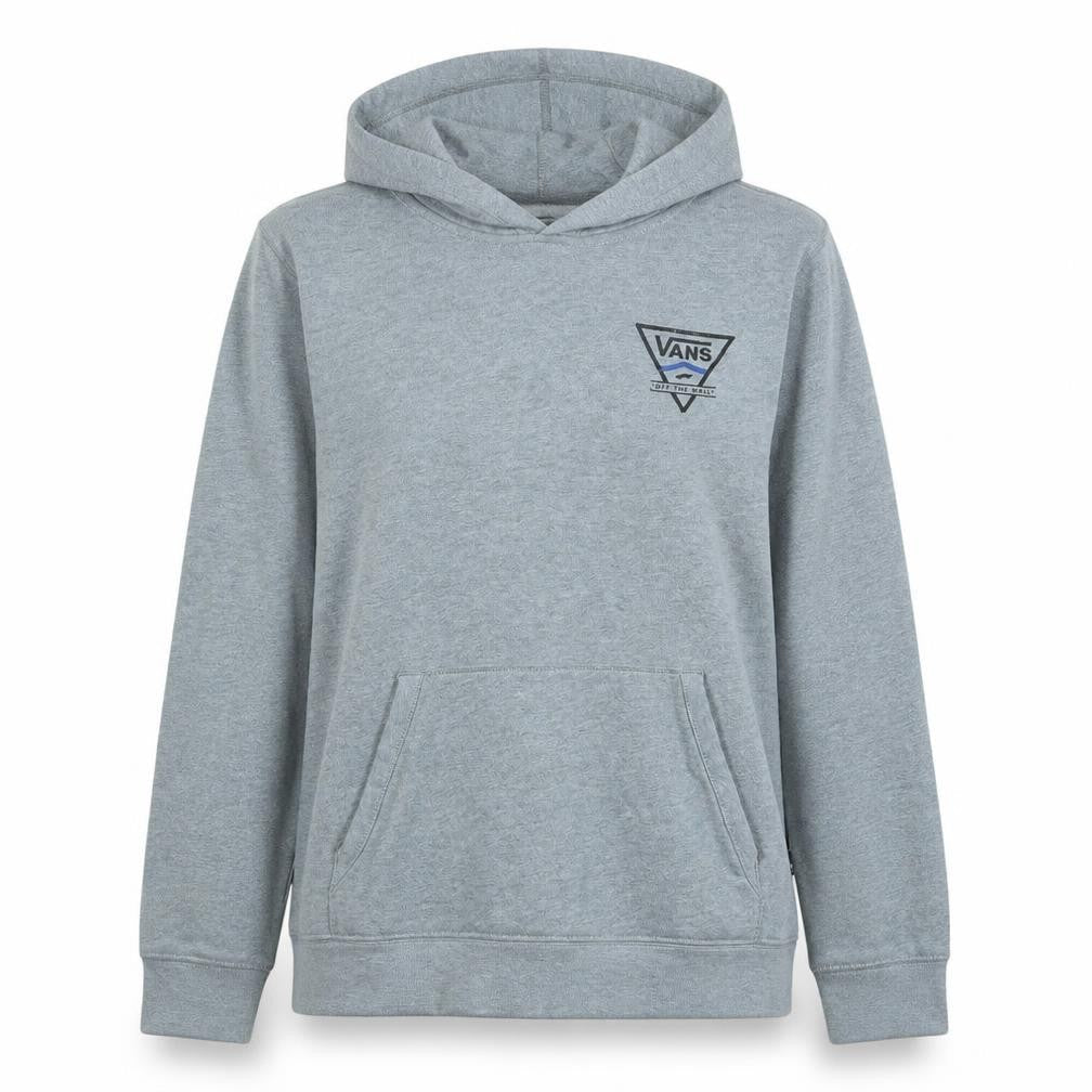 Vans Women’s Grey Pullover Hoodie Large Logo Design Casual