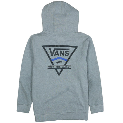 Vans Women’s Grey Pullover Hoodie Large Logo Design Casual