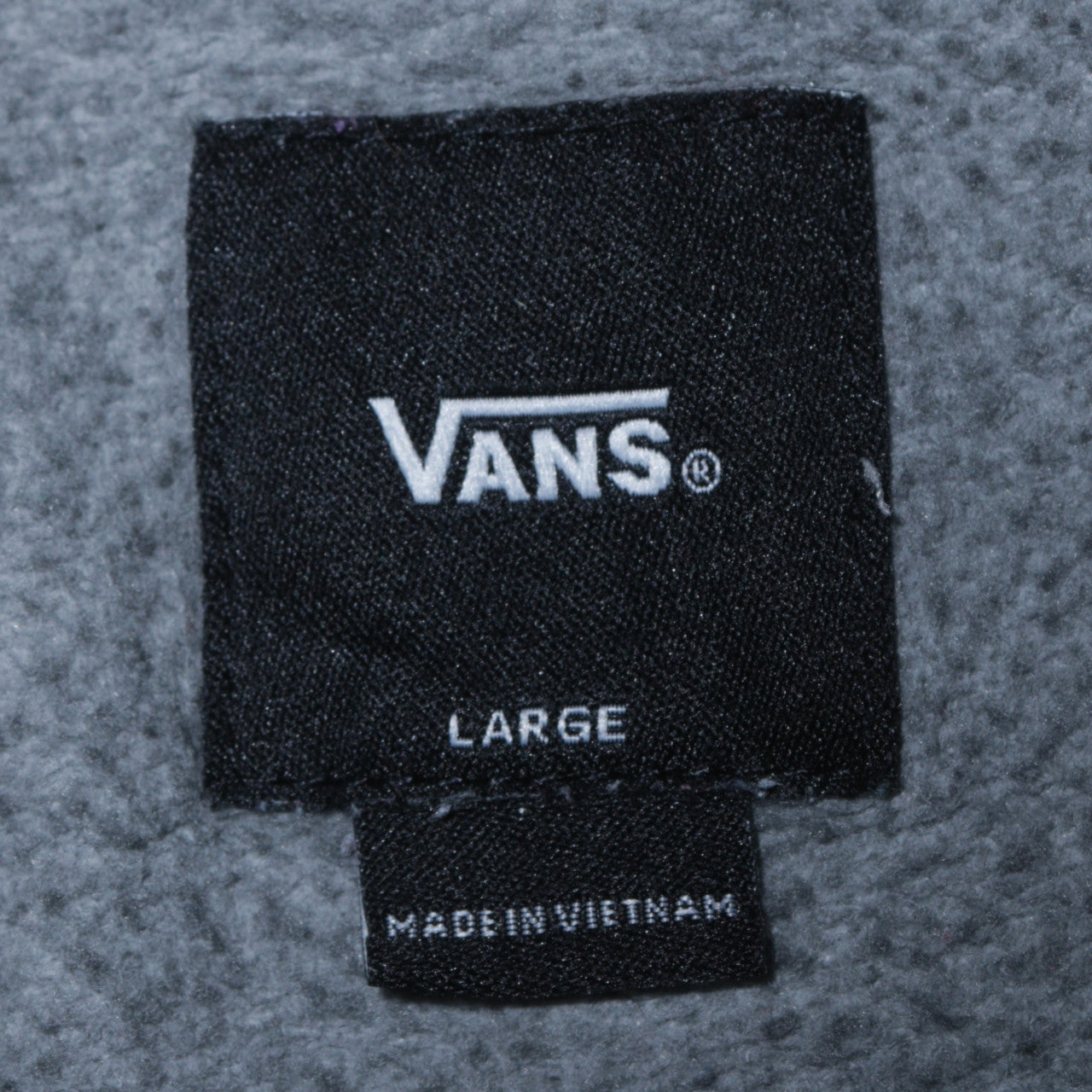 Vans Women’s Grey Pullover Hoodie Large Logo Design Casual