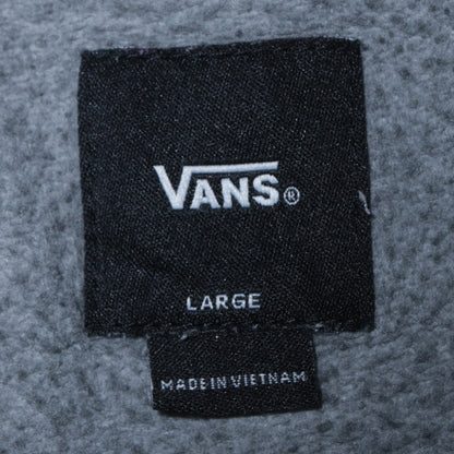 Vans Women’s Grey Pullover Hoodie Large Logo Design Casual